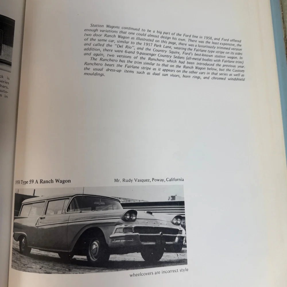 The Nifty Fifties Fords Ray Miller 1974 Hardcover Illustrated History Book